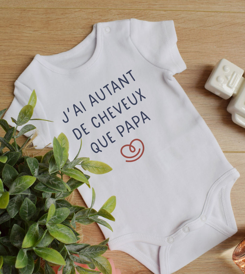 Body Bébé - Autant de cheveux que papa