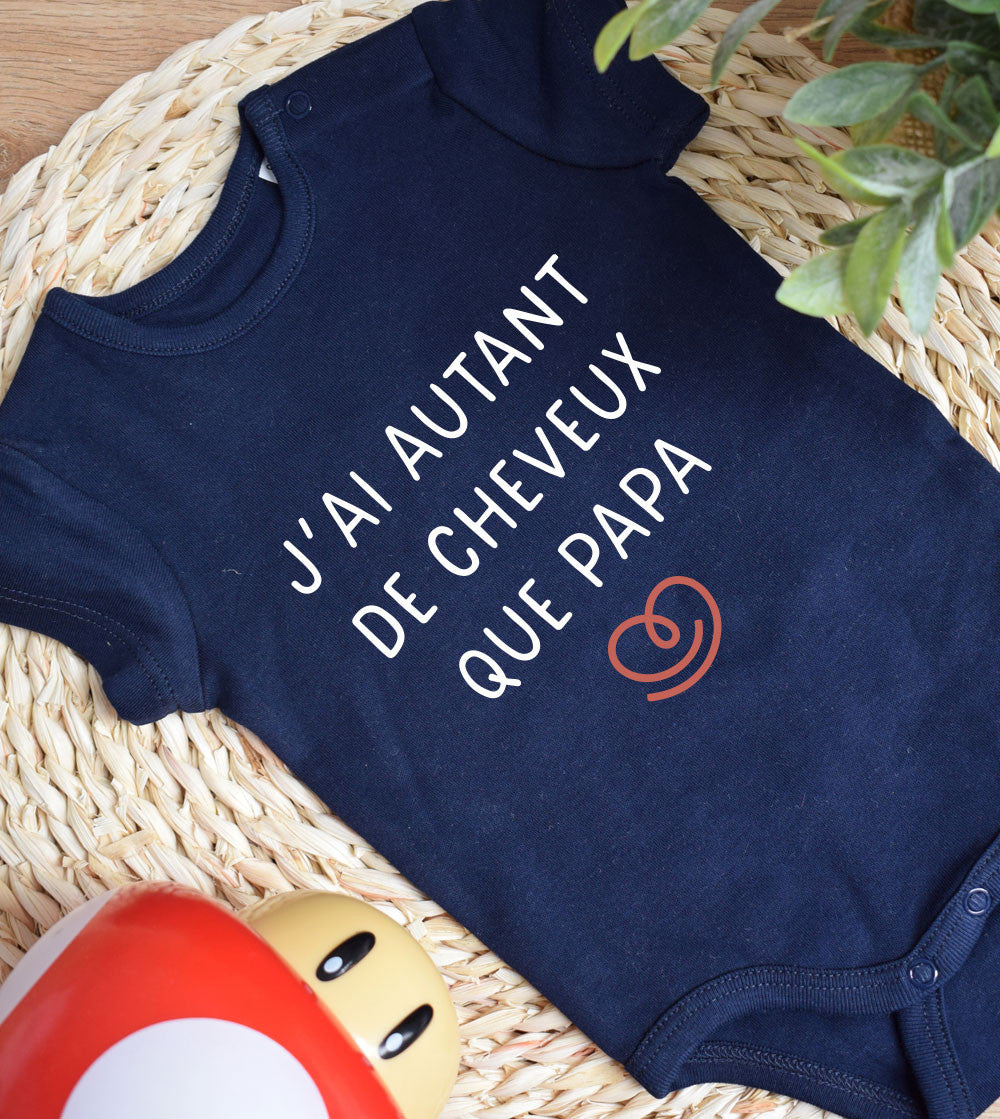 Body Bébé - Autant de cheveux que papa