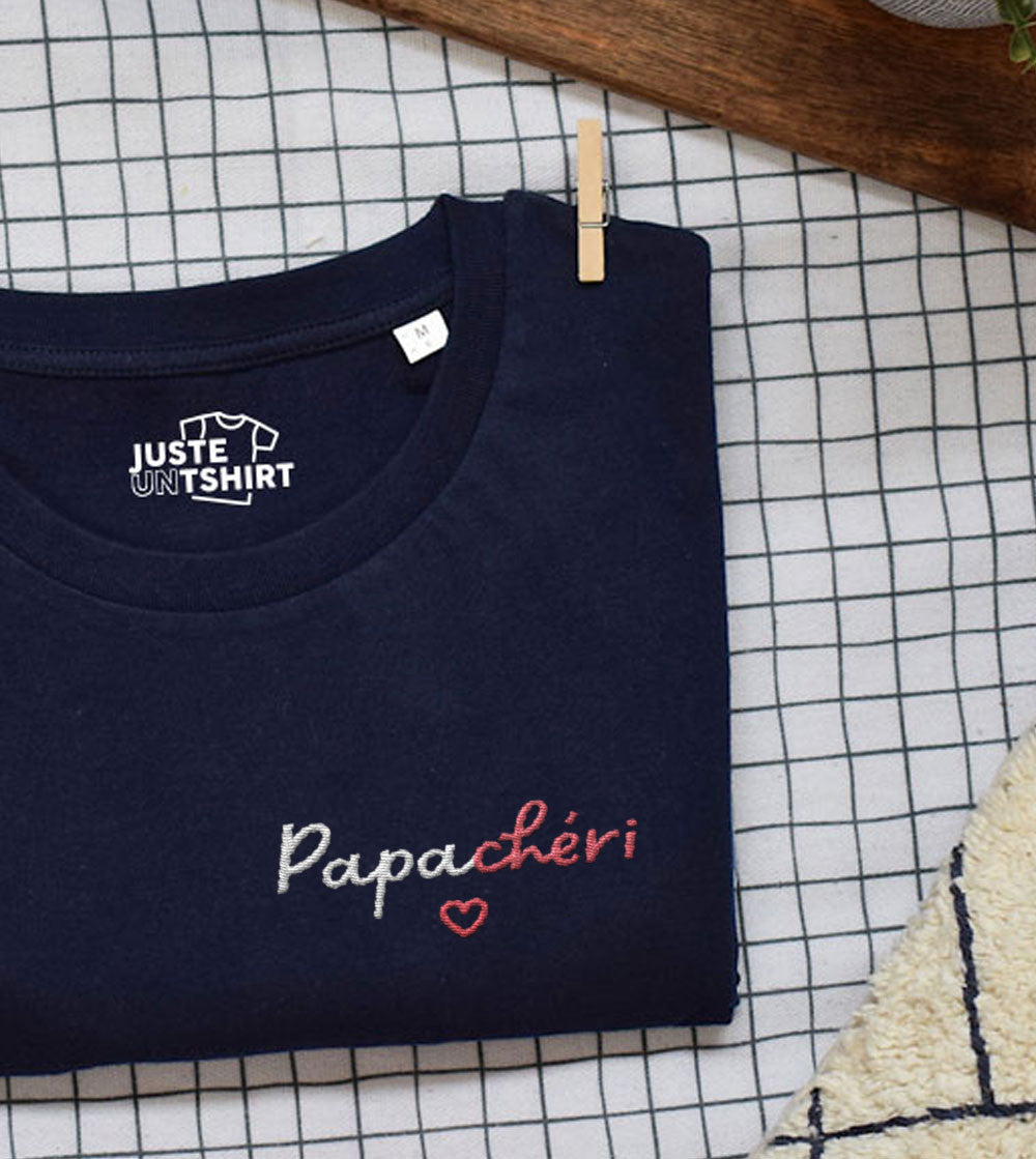T-shirt Brodé - Papa chéri