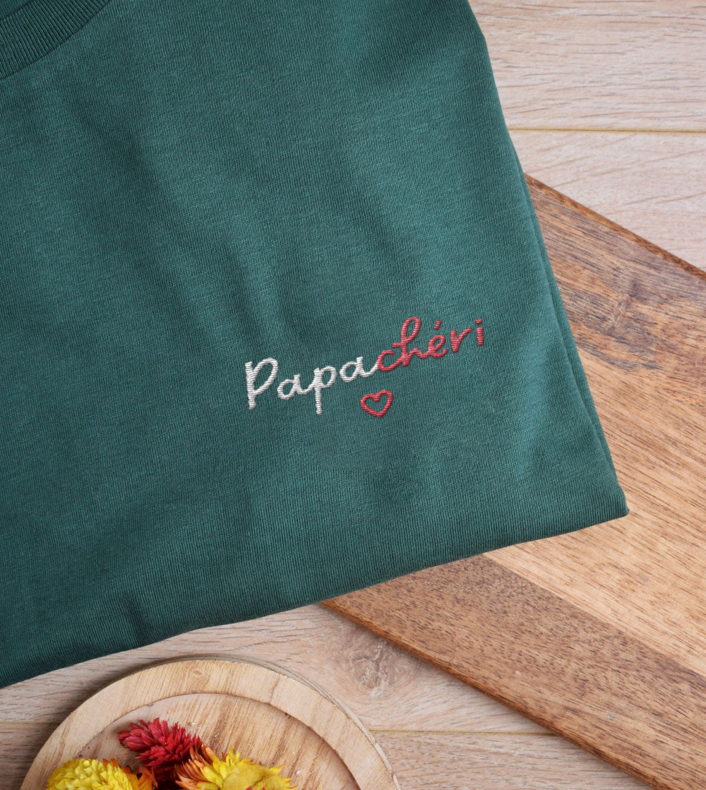 T-shirt Brodé - Papa chéri