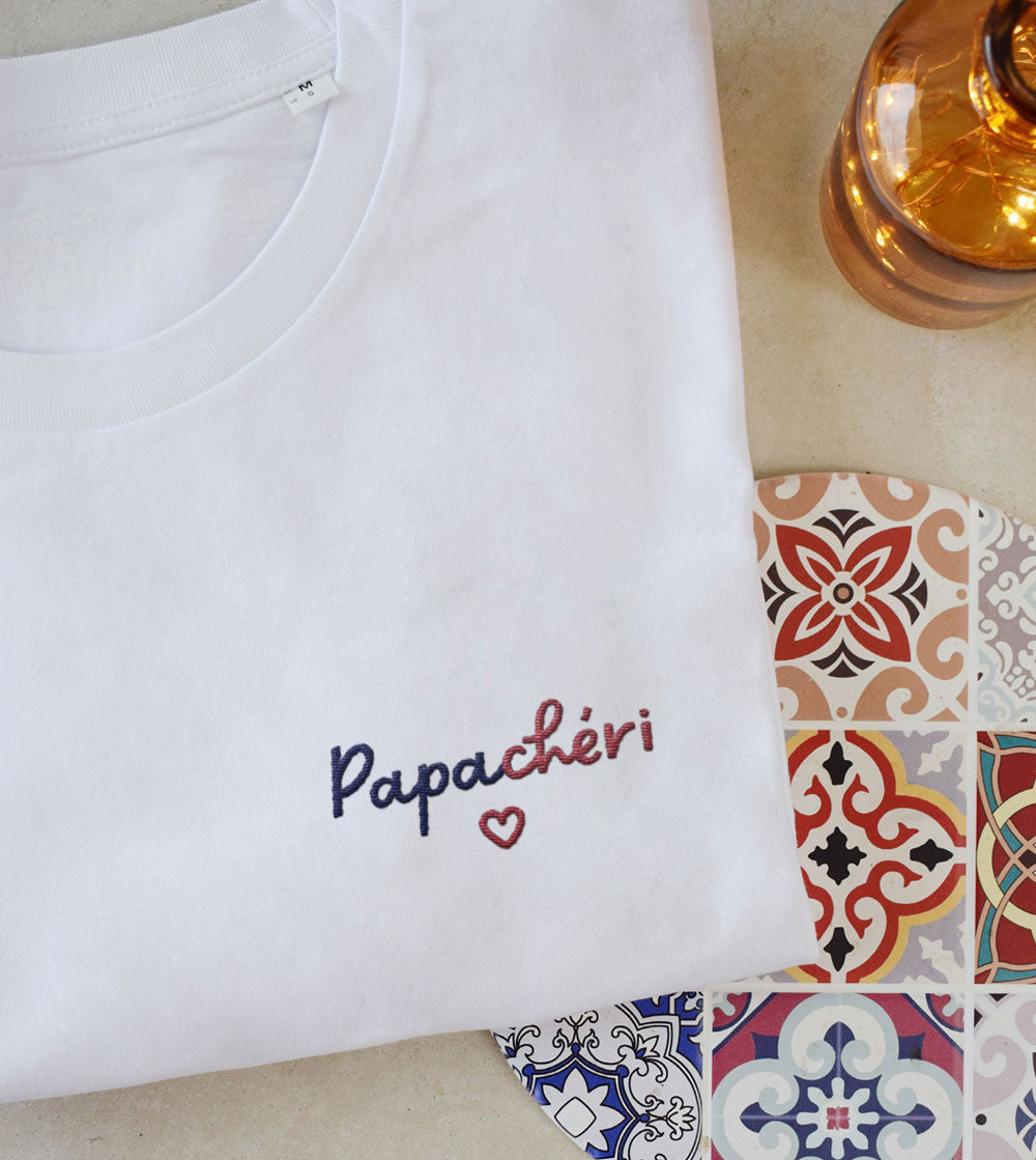 T-shirt Brodé - Papa chéri
