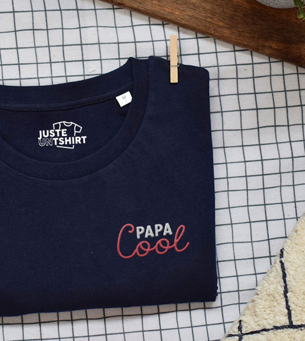 T-shirt Brodé - Papa Cool