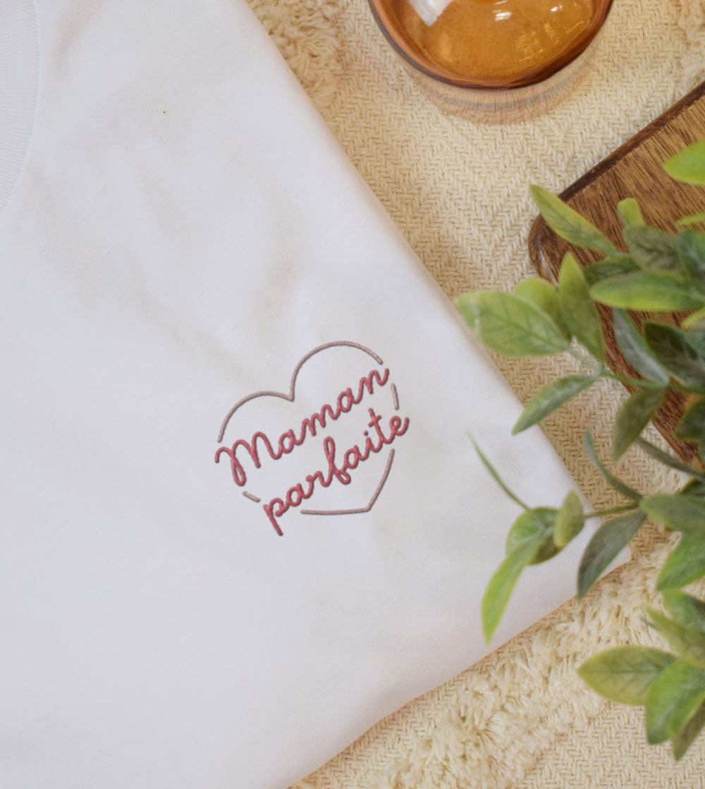 T-shirt brodé - Maman Parfaite