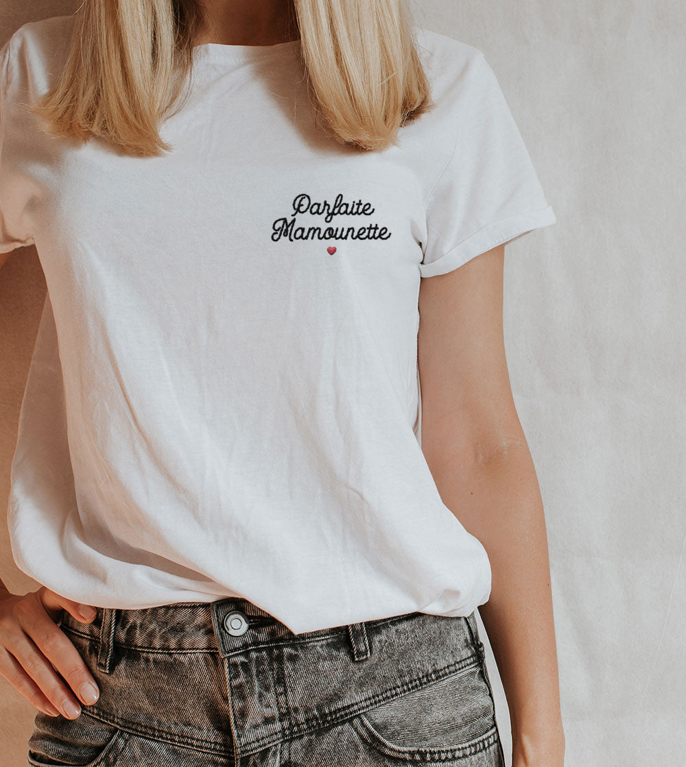 T-shirt brodé - Mamounette Parfaite