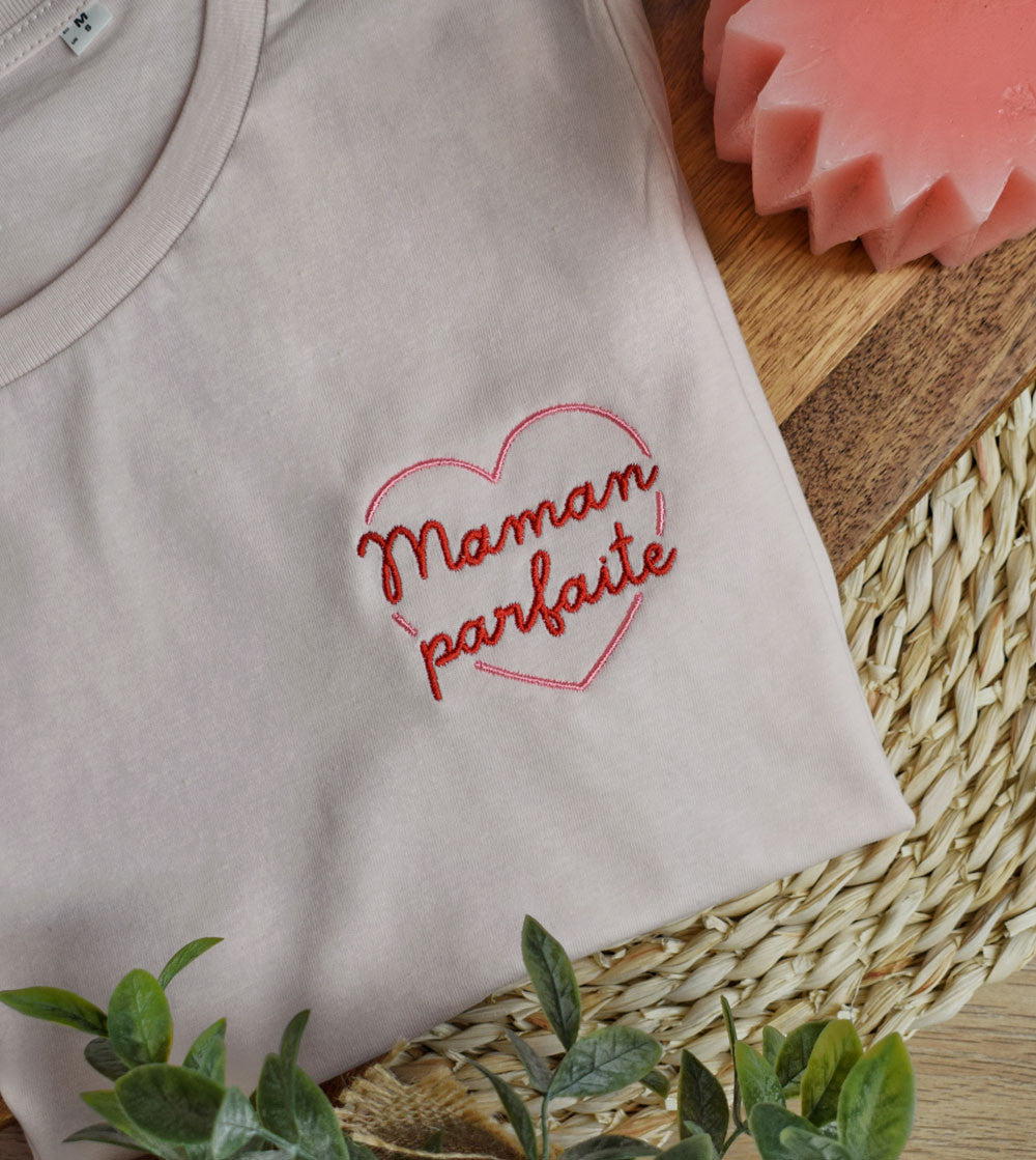 T-shirt brodé - Maman Parfaite