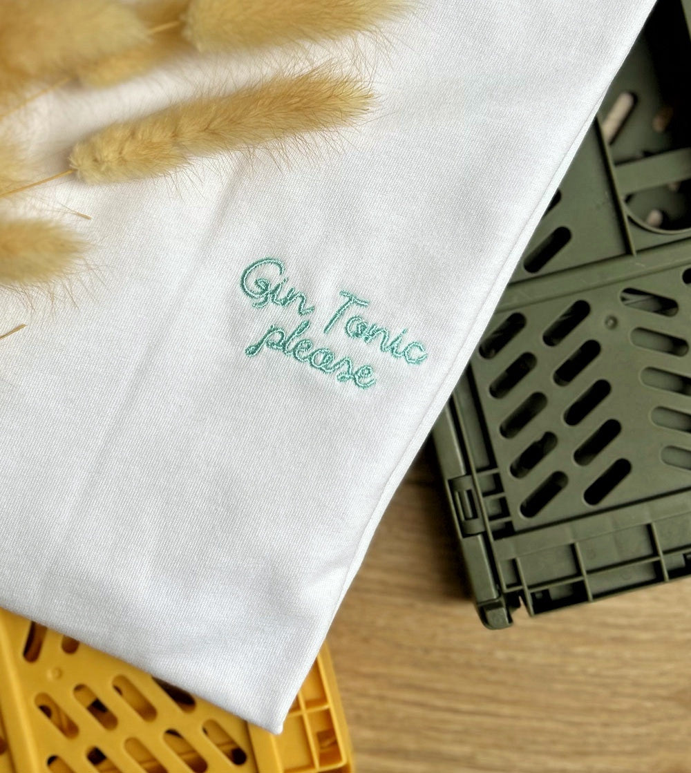 T-shirt Brodé - Gin Tonic please