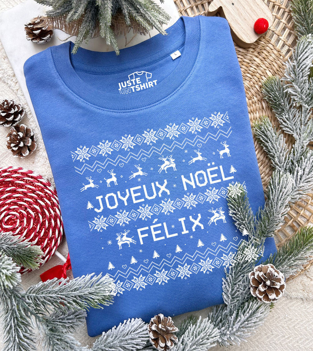 Sweat imprimé - Joyeux Noël Félix