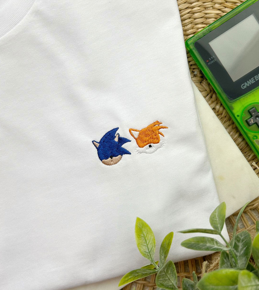 T-shirt Brodé - Sonic