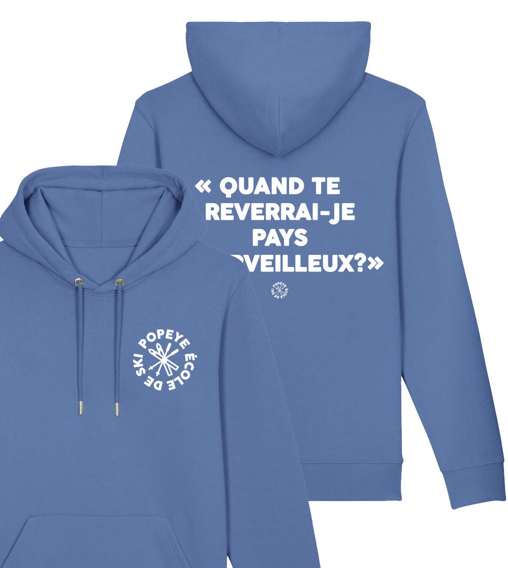 Sweat imprimé à capuche - Pays Merveilleux