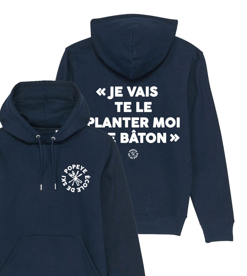 Sweat imprimé à capuche - Le planter de Bâton