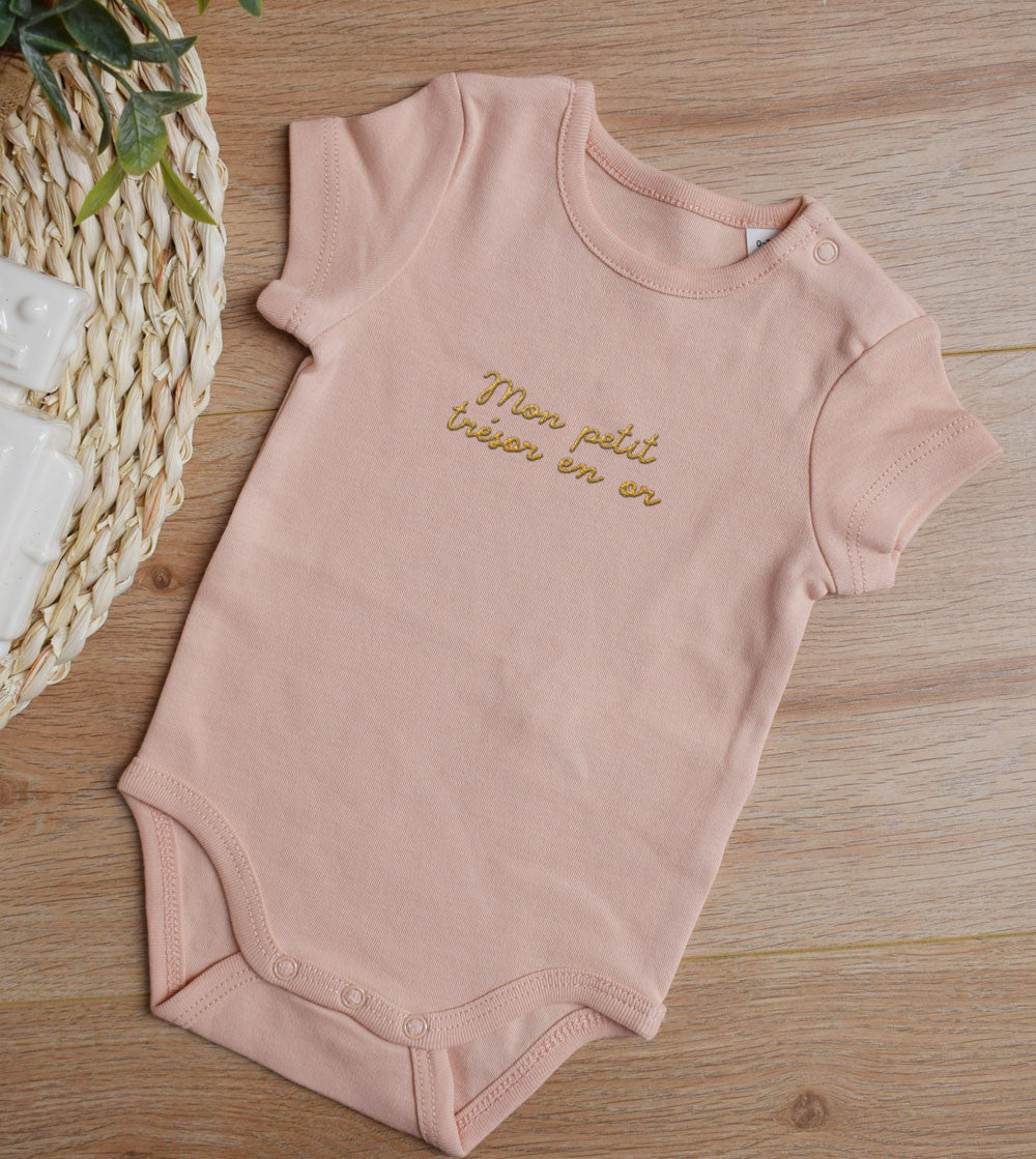Body Bébé Brodé - Mon petit trésor