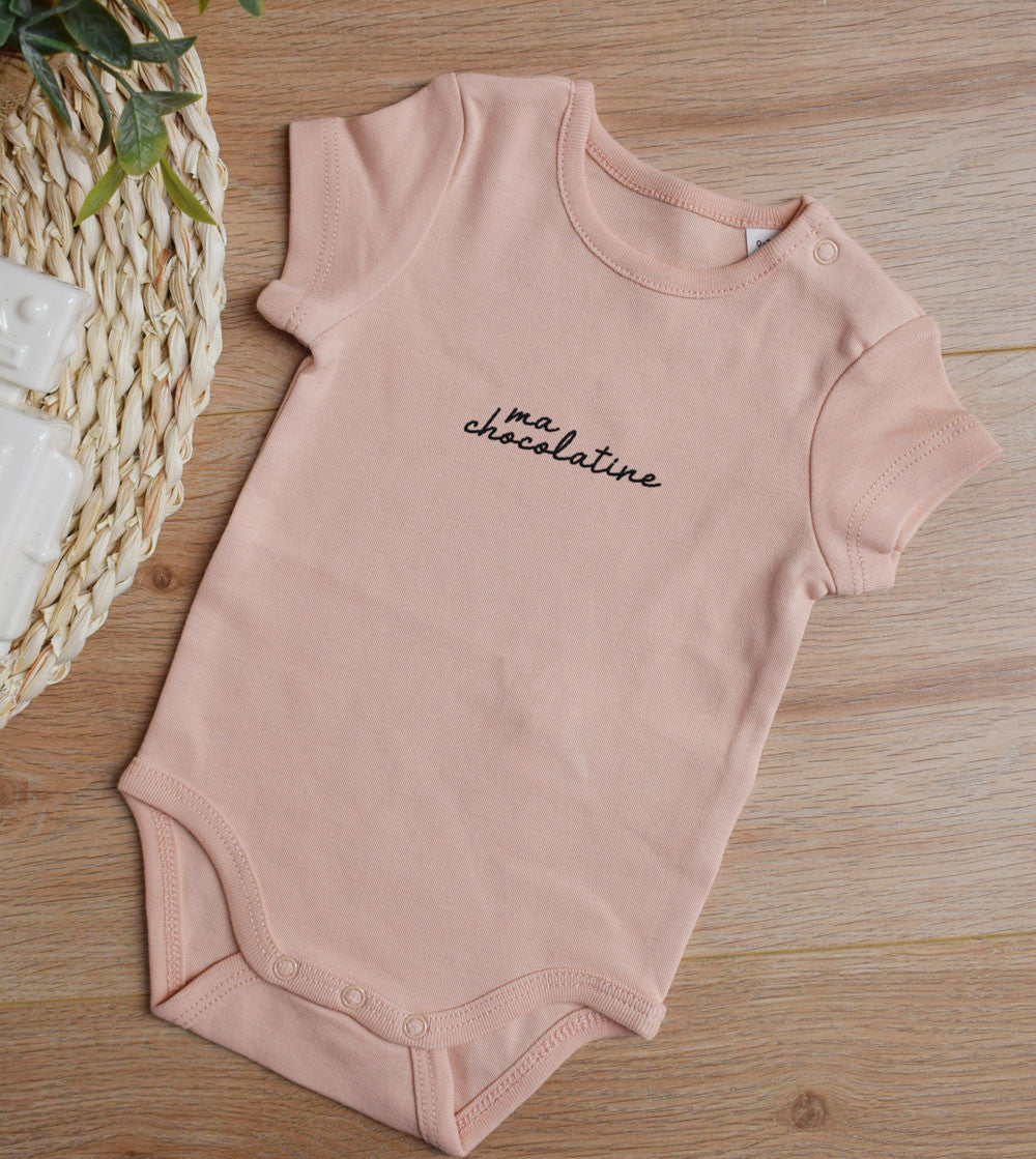 Body bébé brodé - Ma chocolatine
