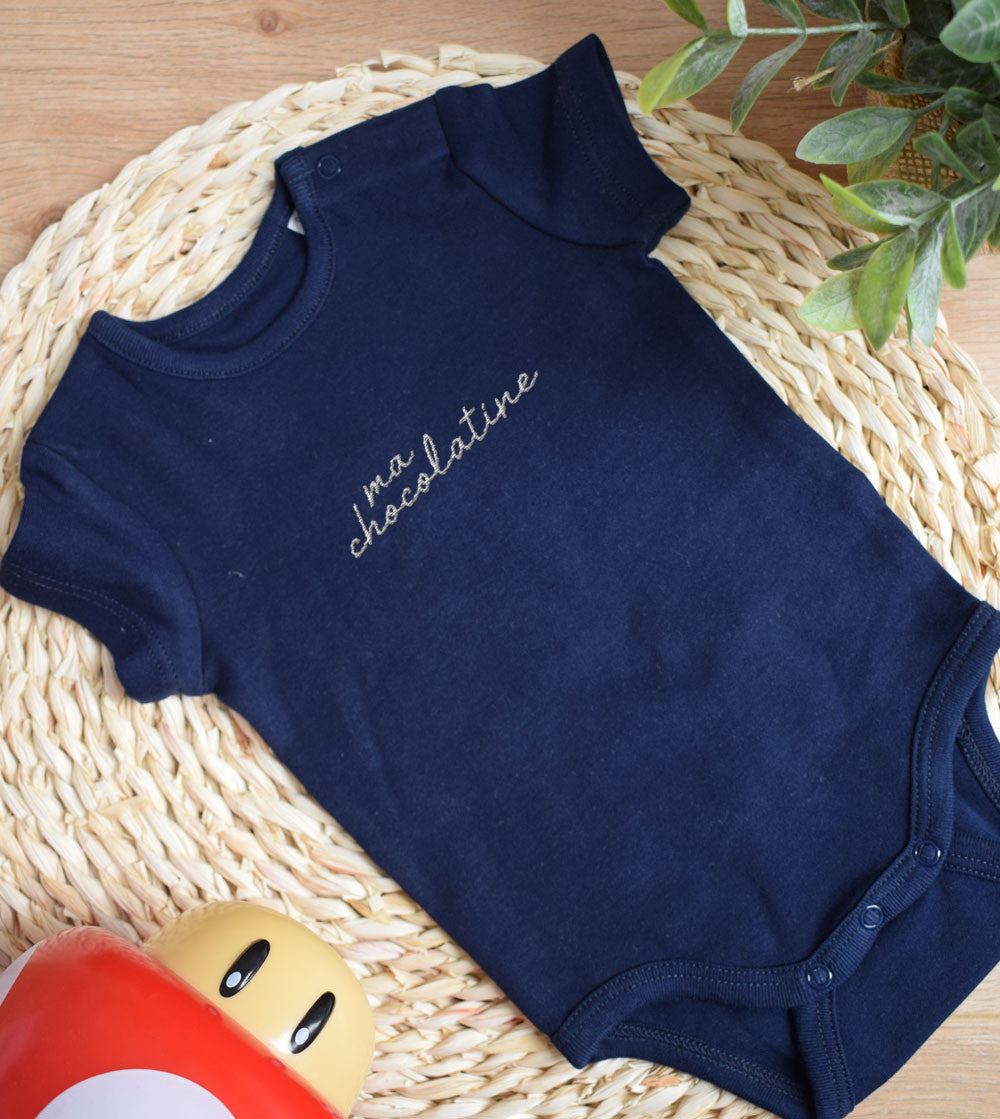 Body bébé brodé - Ma chocolatine