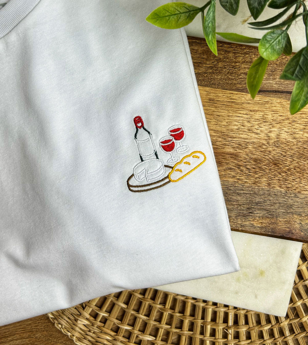 T-shirt brodé - Planche Apéro