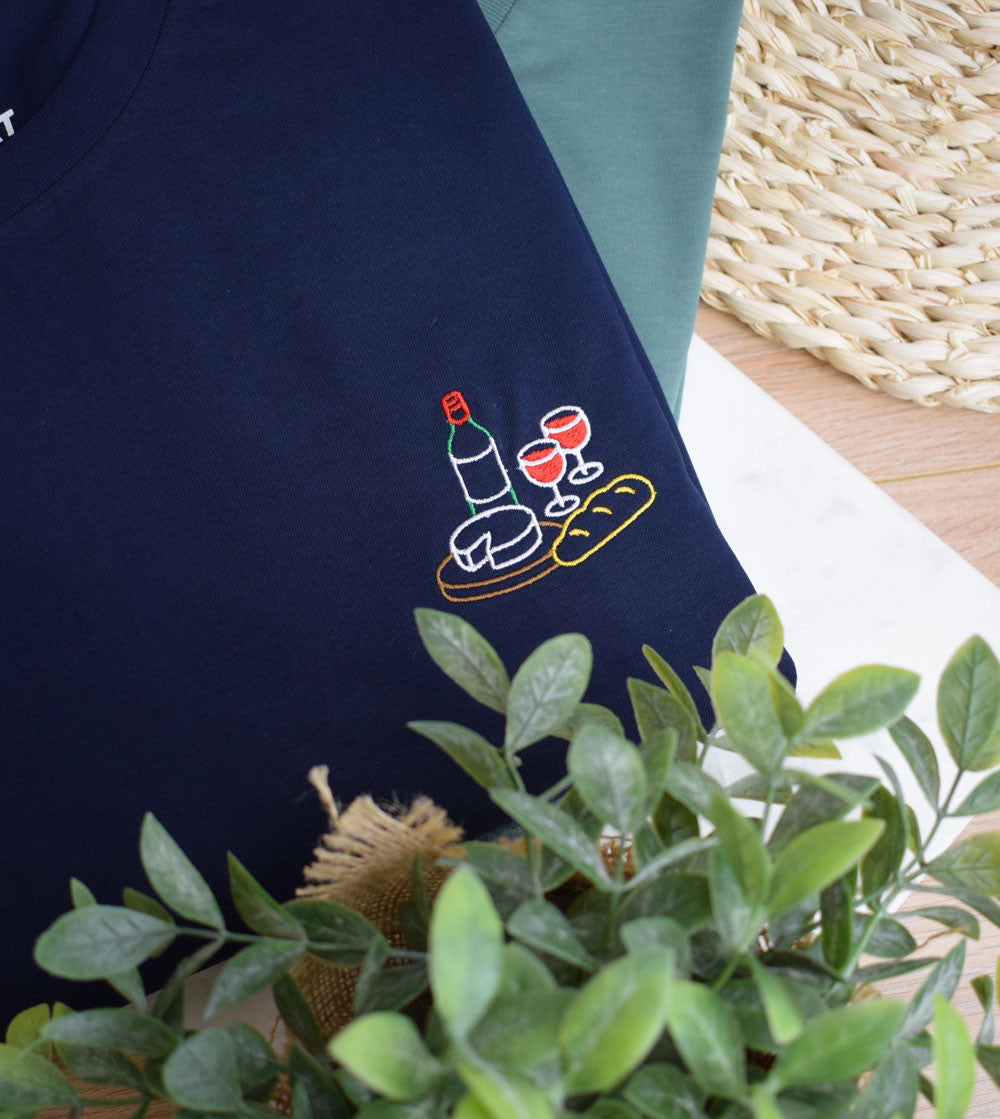 T-shirt brodé - Planche Apéro