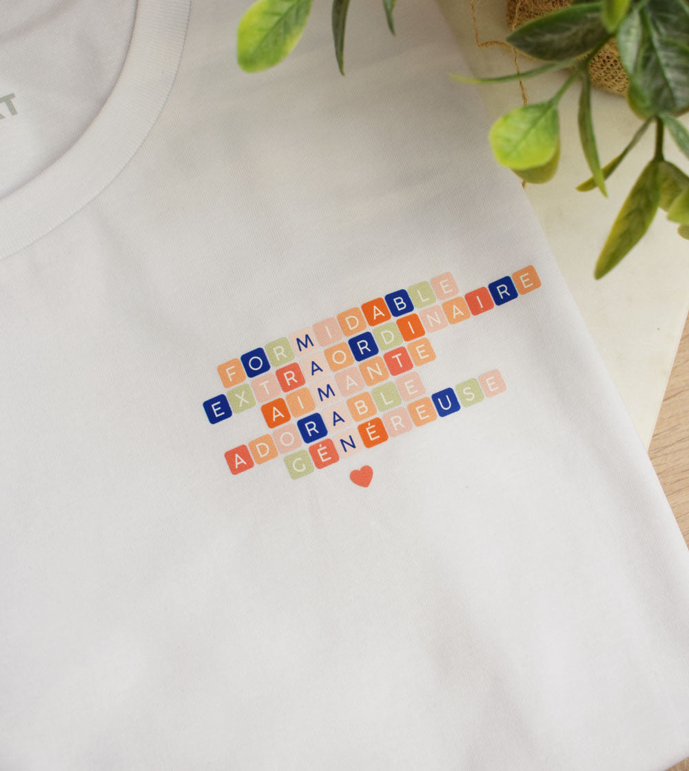 T-shirt imprimé - Maman Scrabble