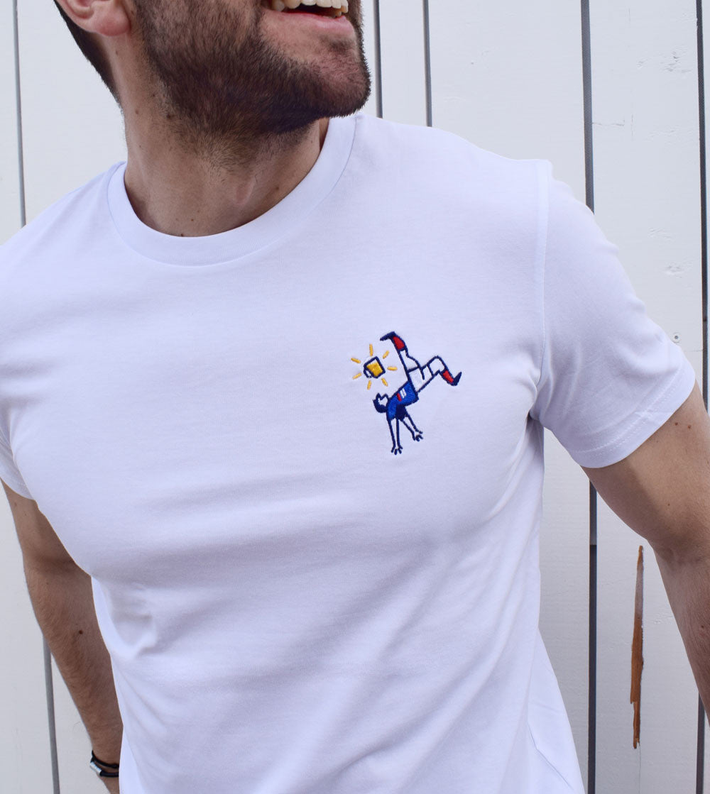 T-shirt brodé - Bière France 98