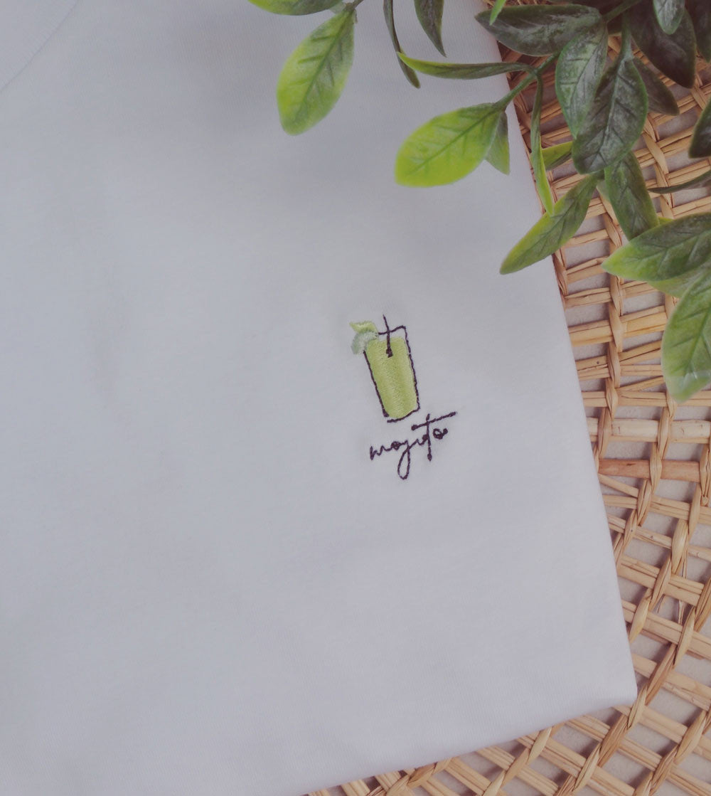 T-shirt brodé - Mojito Cocktail