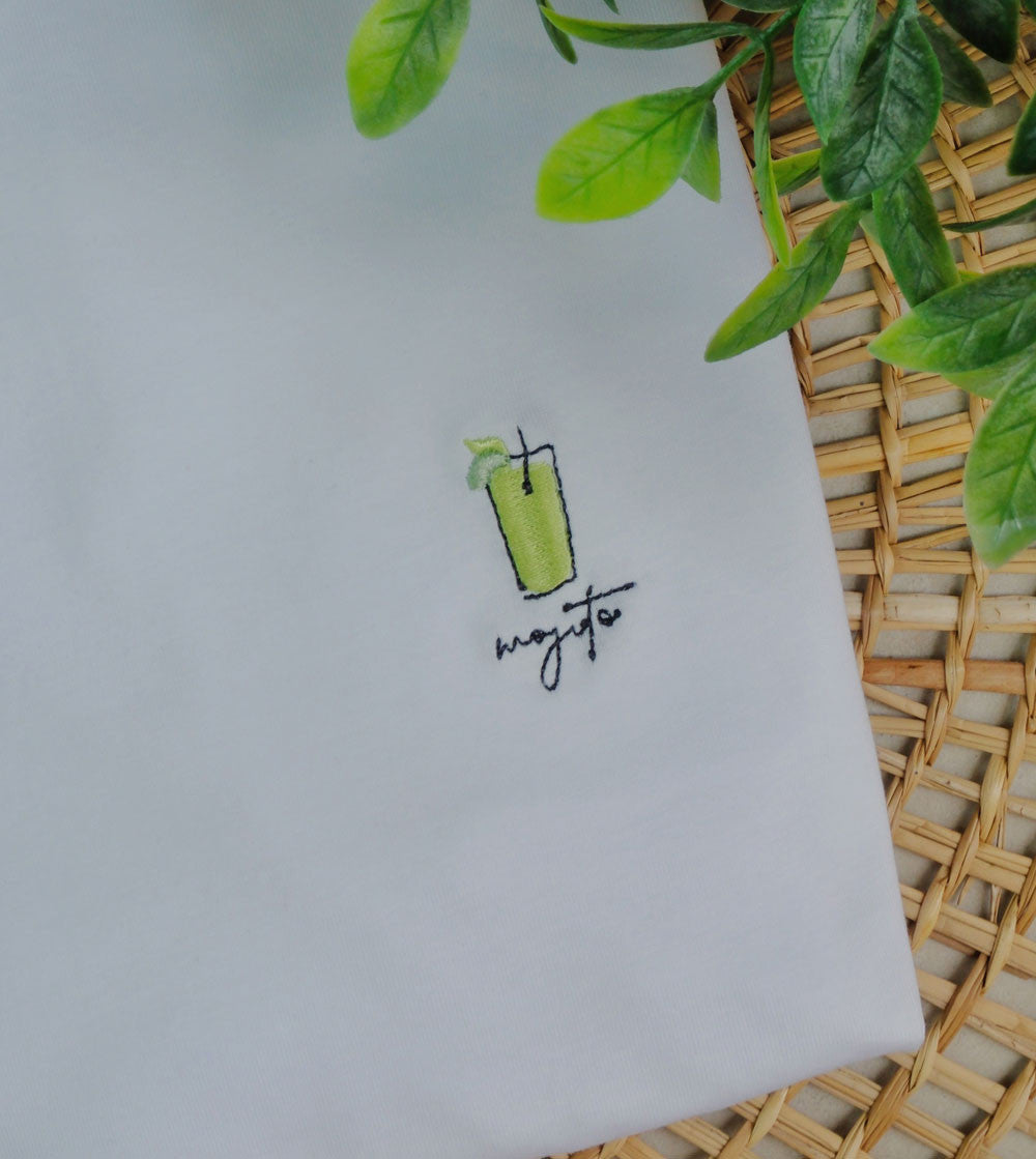 T-shirt brodé - Mojito Cocktail