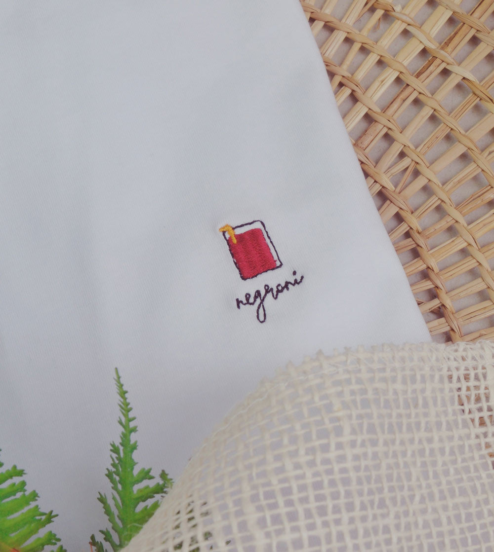 T-shirt brodé - Negroni Cocktail