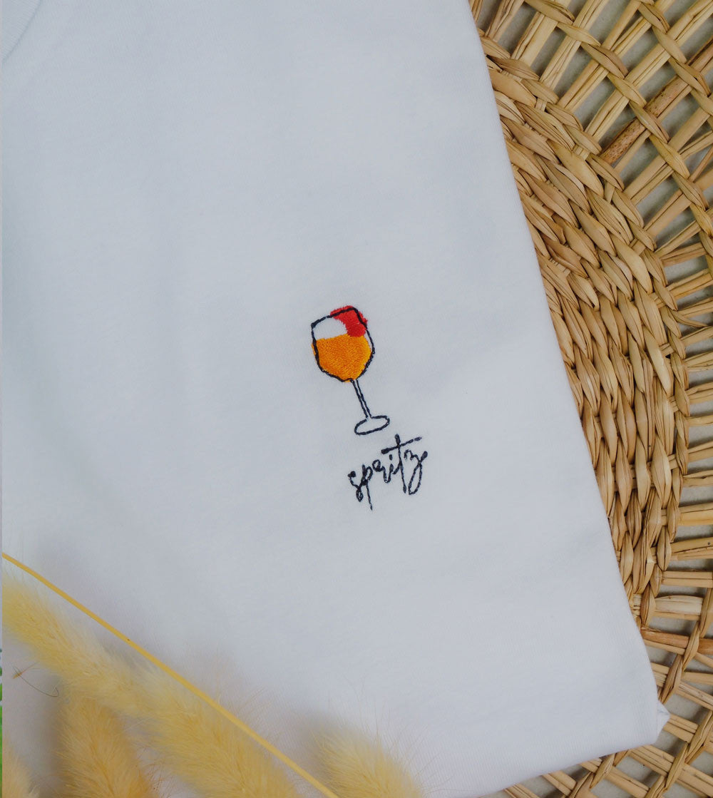 T-shirt brodé - Cocktail Spritz