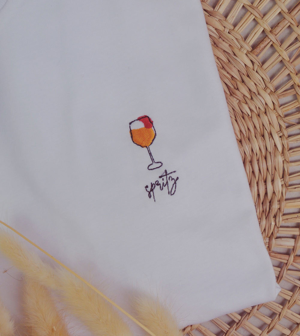 T-shirt brodé - Cocktail Spritz