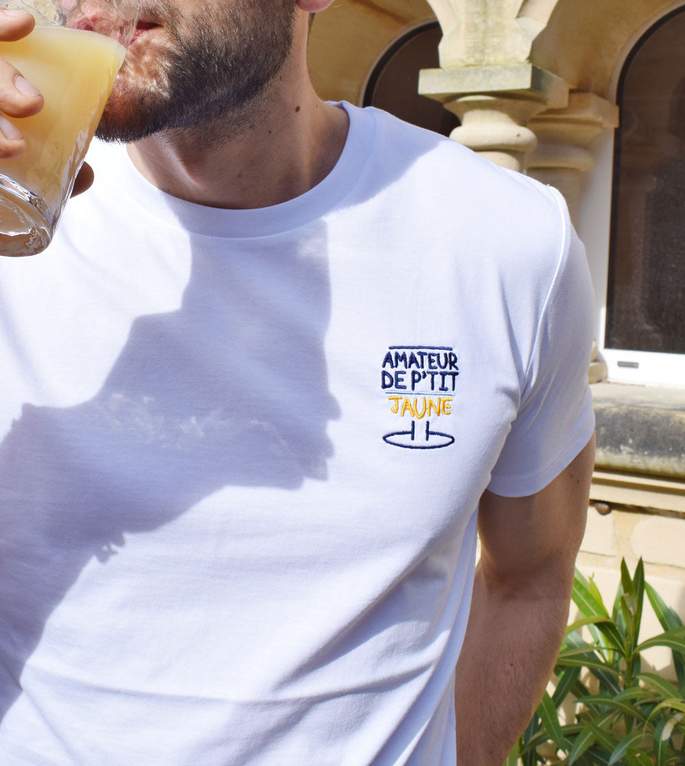 T-shirt Brodé - Amateur de P'tit jaune