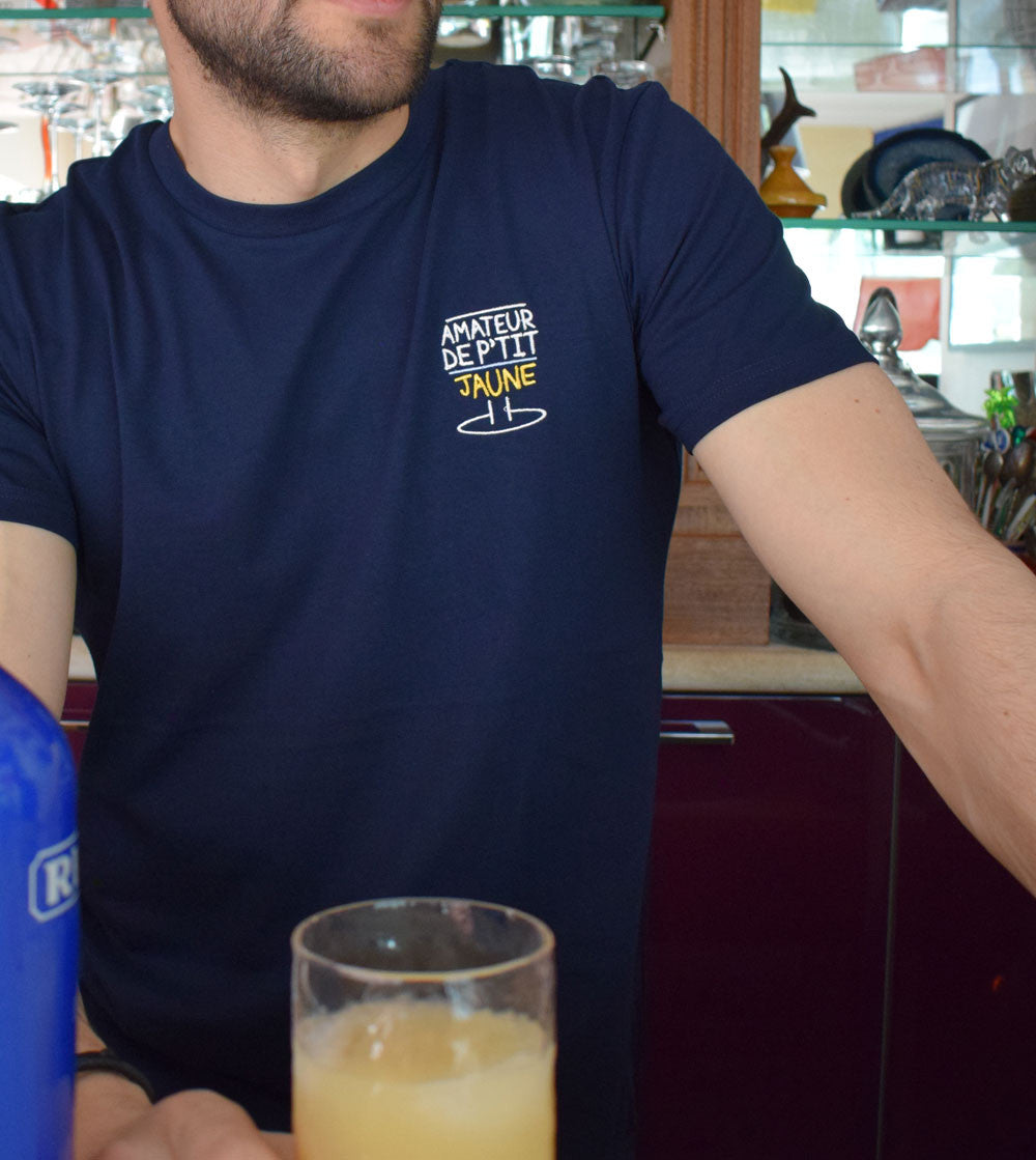 T-shirt Brodé - Amateur de P'tit jaune