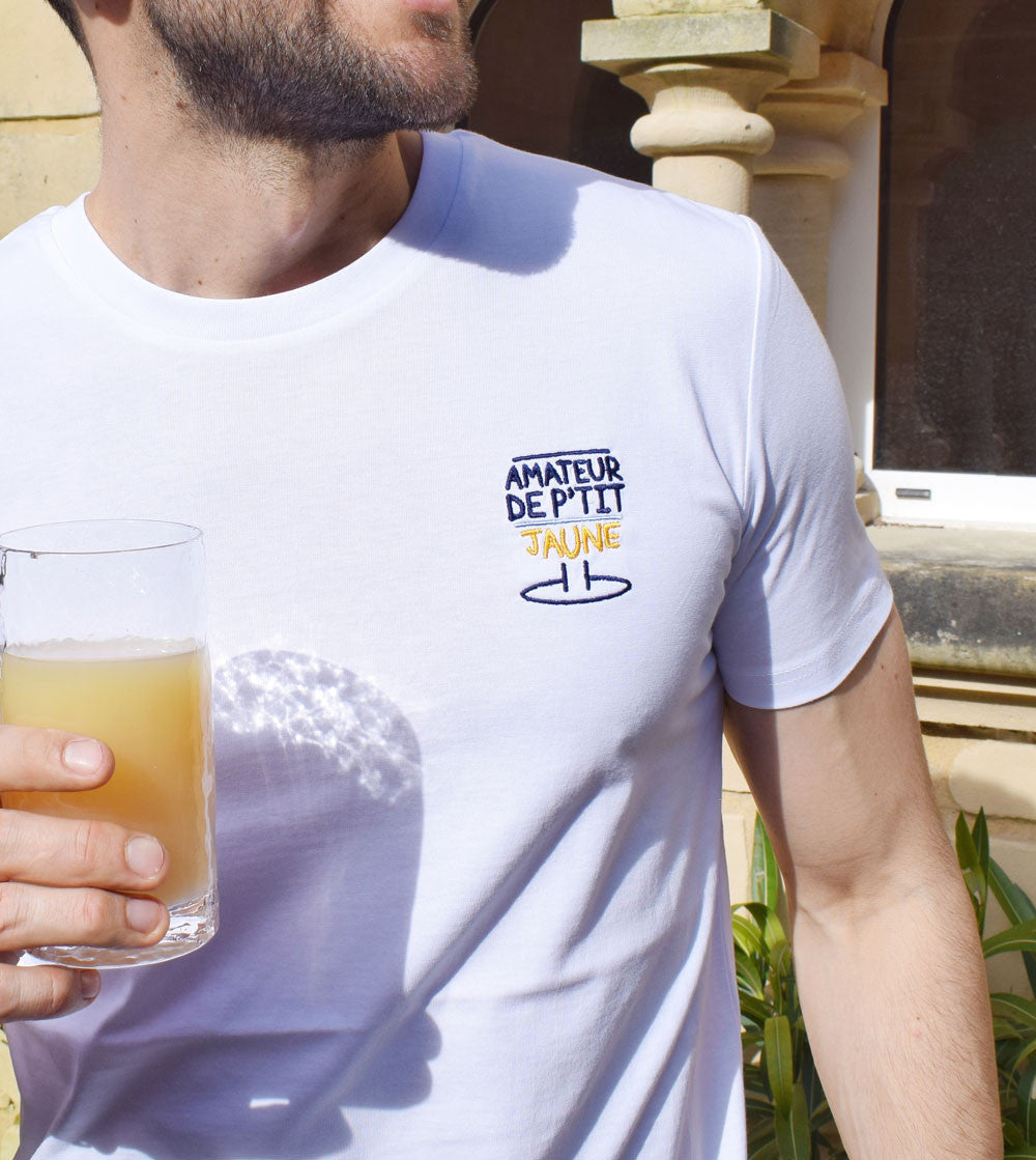 T-shirt Brodé - Amateur de P'tit jaune