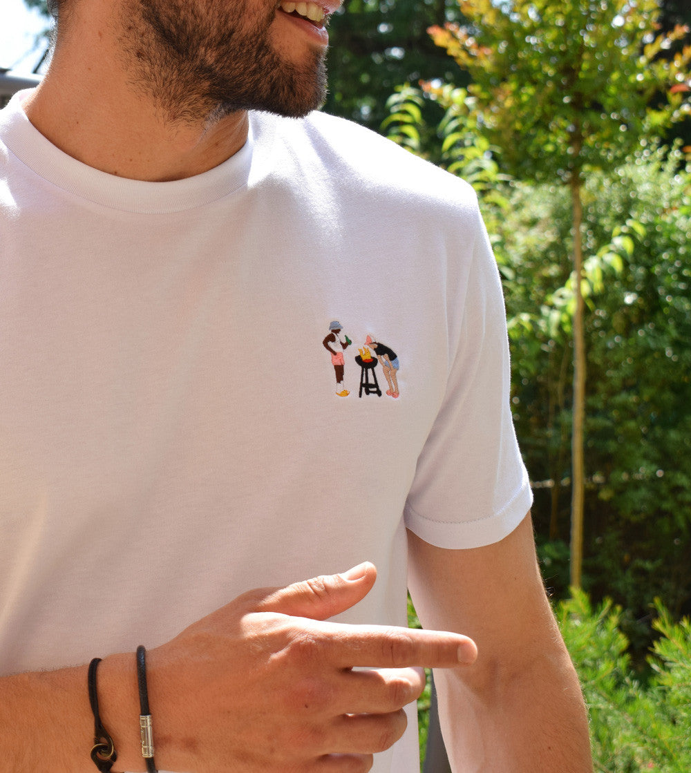 T-shirt Brodé - Barbecue des vacances
