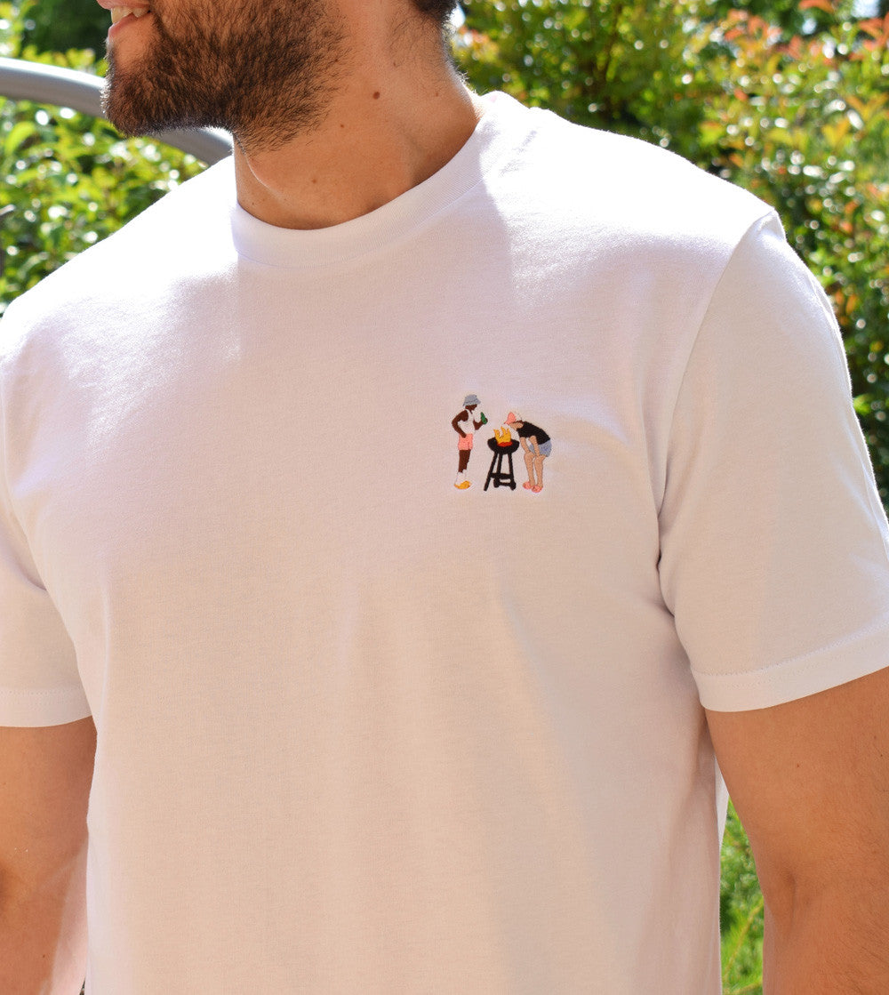 T-shirt Brodé - Barbecue des vacances