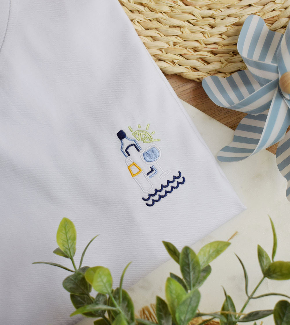 T-shirt Brodé - Gin To des Vacances