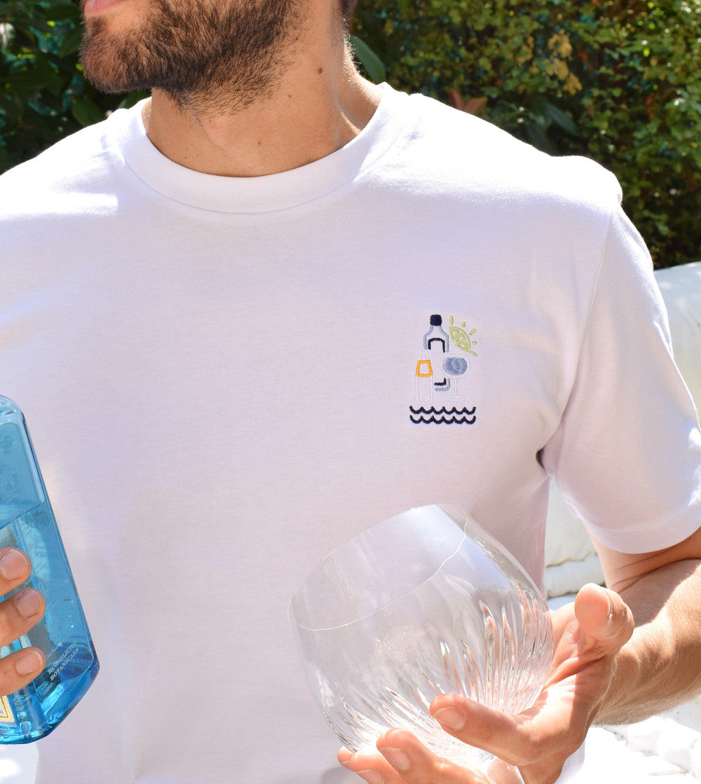T-shirt Brodé - Gin To des Vacances