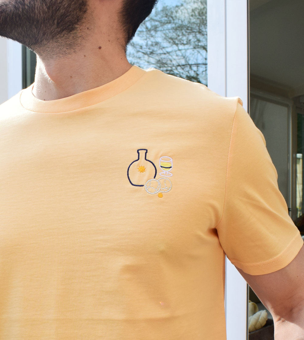 T-shirt Brodé - La Pétanque des vacances