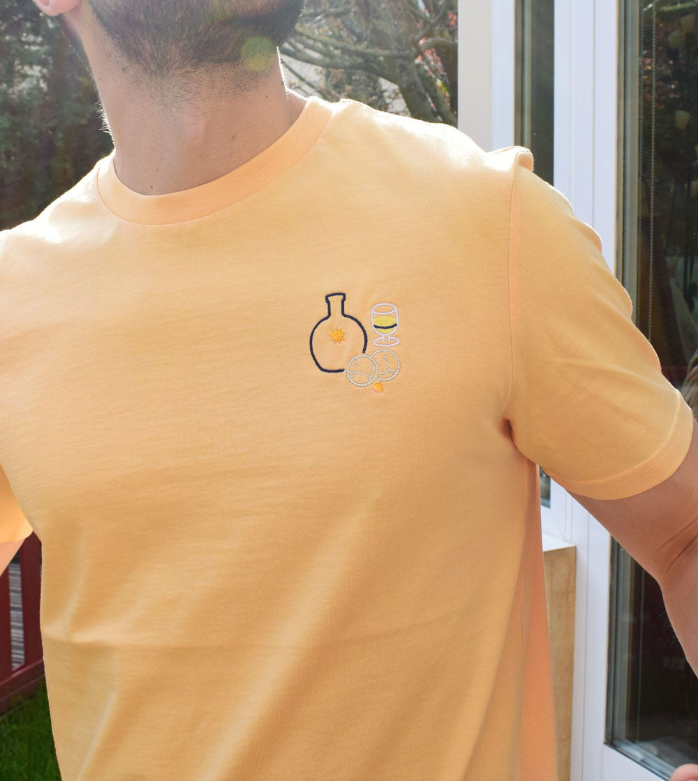 T-shirt Brodé - La Pétanque des vacances