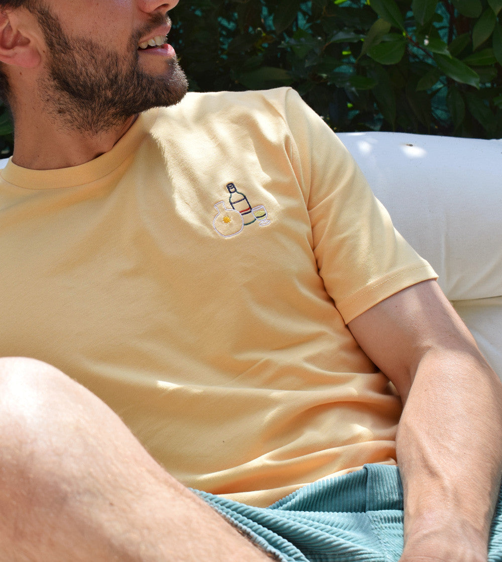 T-shirt Brodé - Pastis au soleil