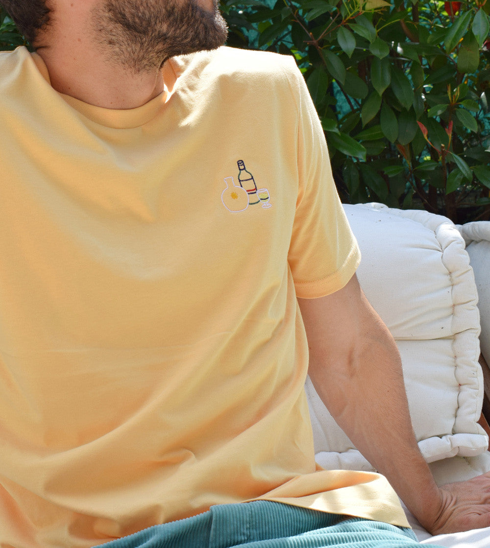 T-shirt Brodé - Pastis au soleil