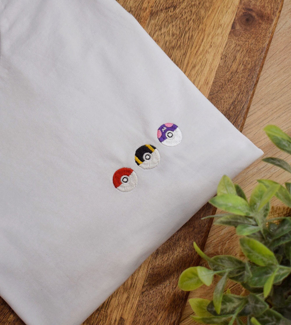 T-shirt Brodé - Pokeball