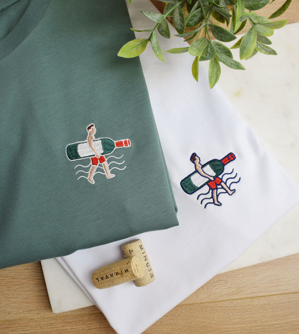 T-shirt Brodé - Surf Vin