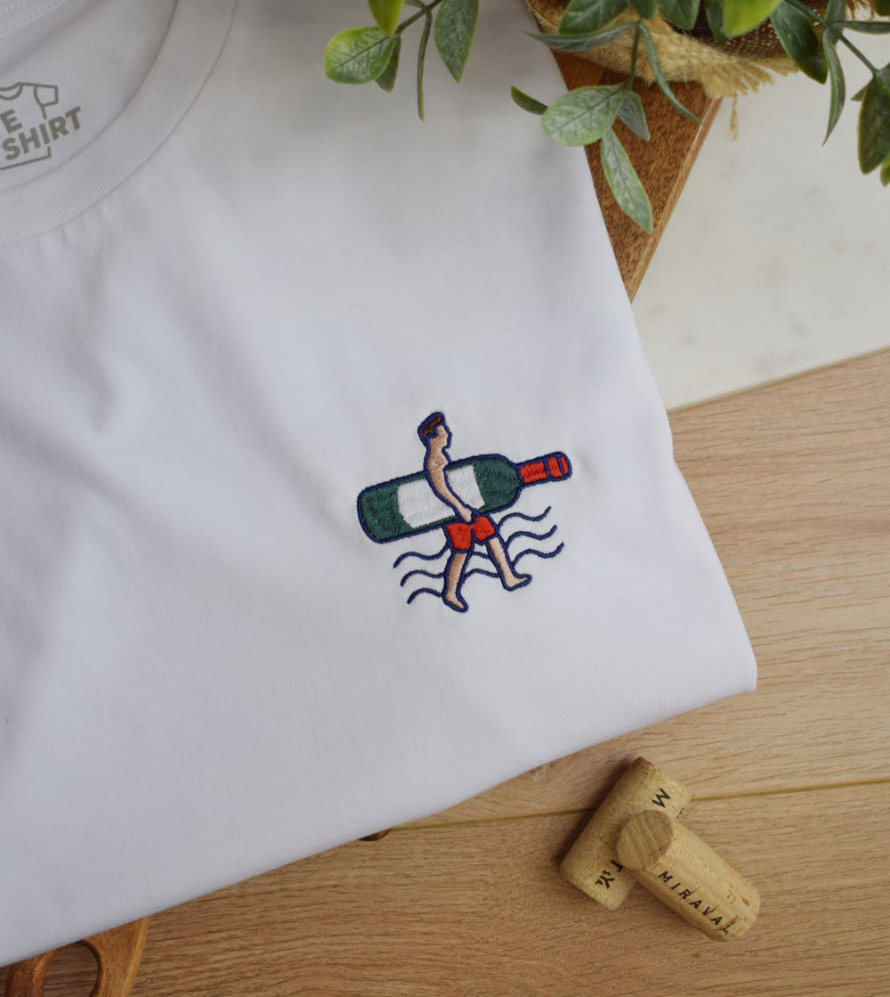T-shirt Brodé - Surf Vin