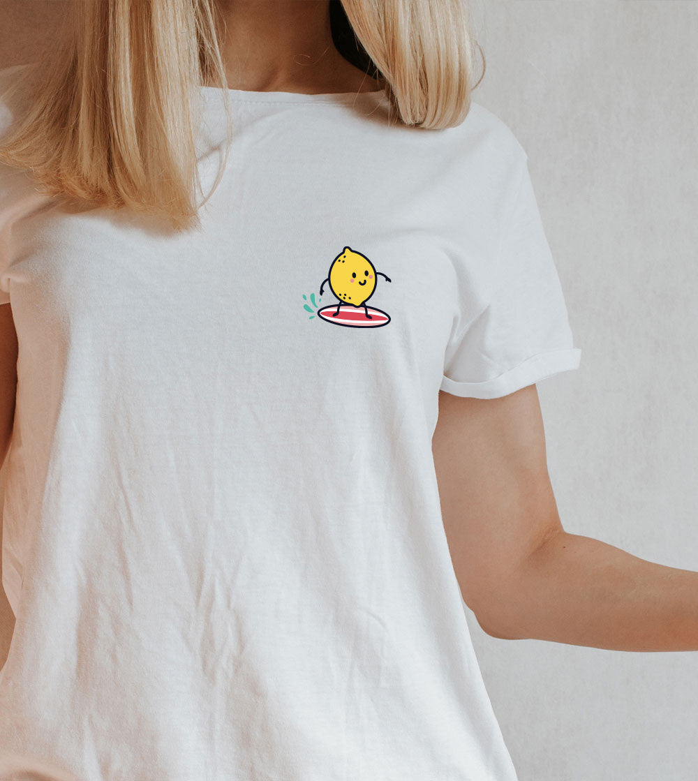 T-shirt Imprimé - Citron Surfer