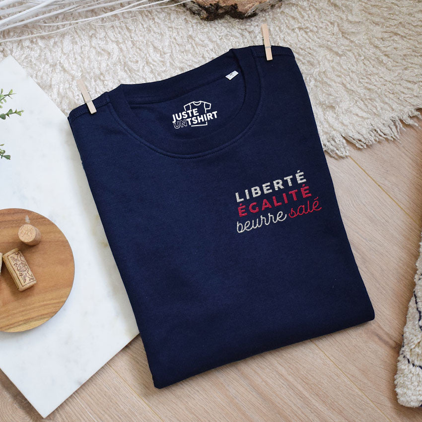 Sweat brodé- Beurre salé