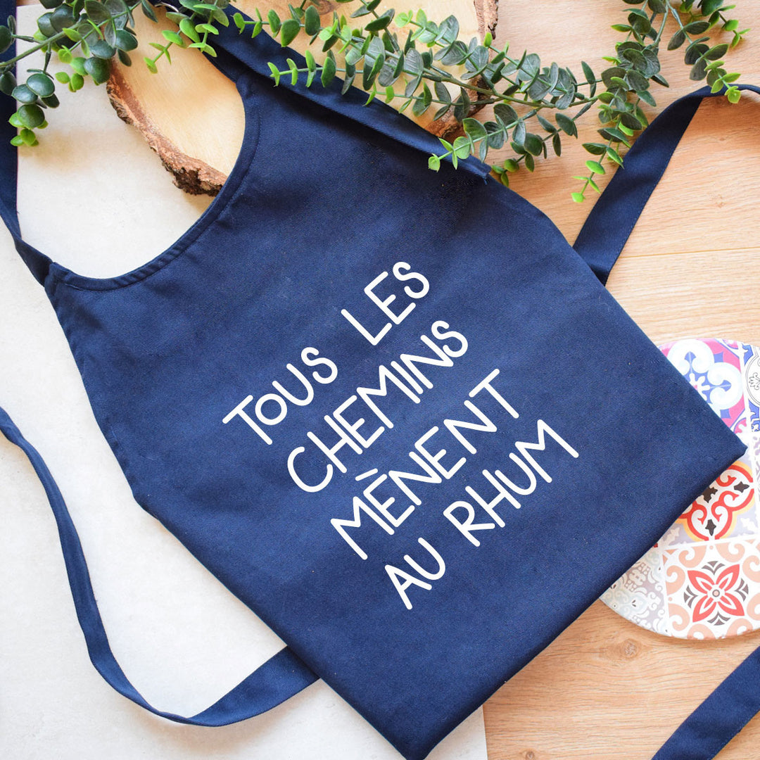 Tablier - Tous les chemins mènent au rhum