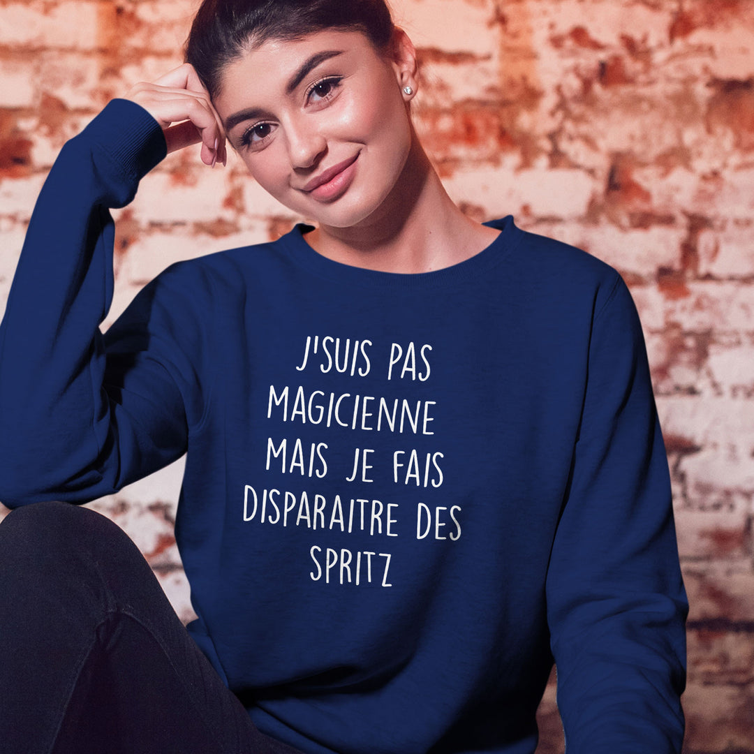 Sweat Femme imprimé - J'suis pas magicienne