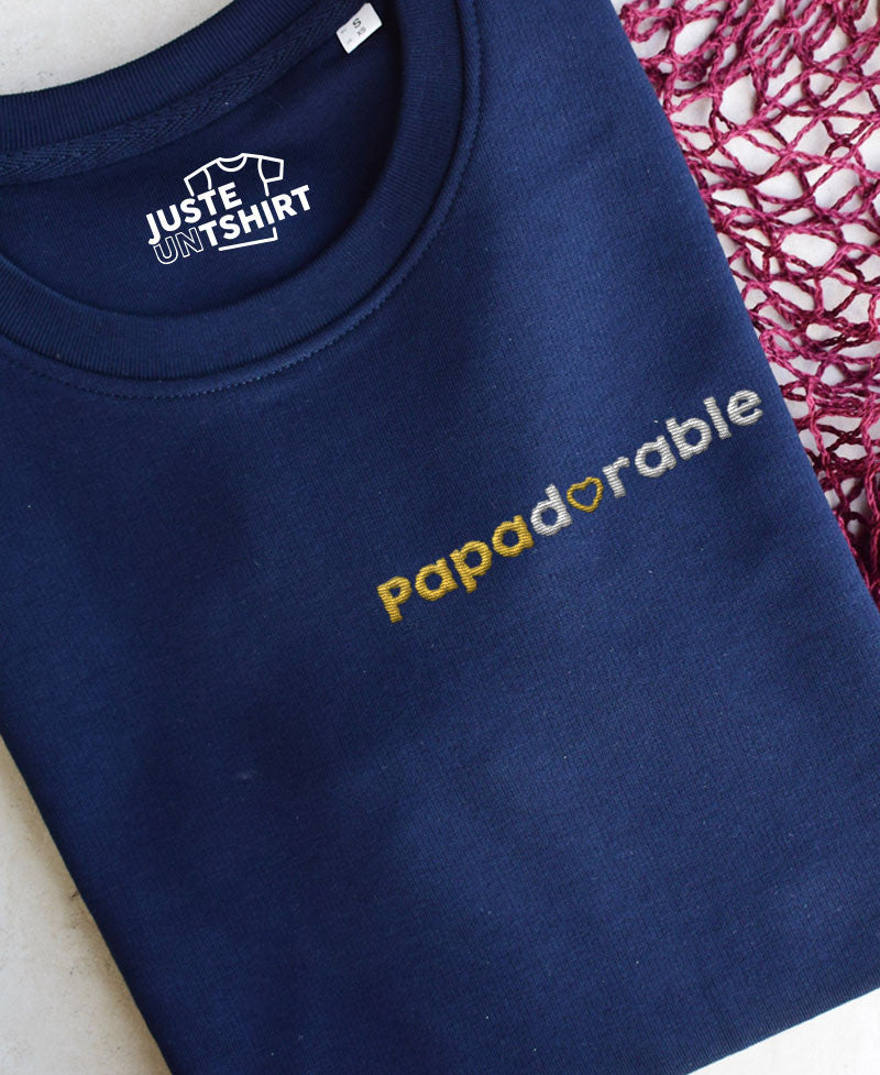 Sweat brodé - Papadorable
