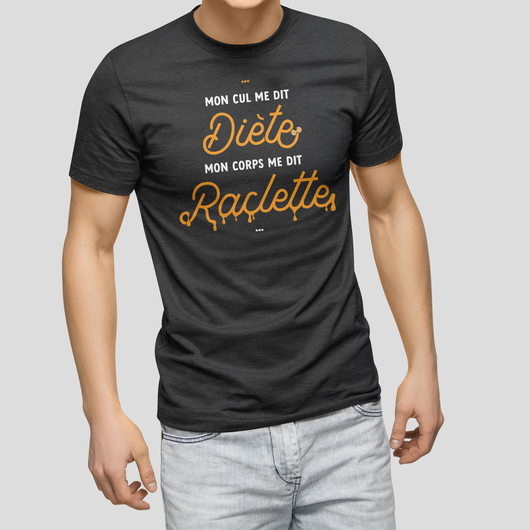 T-shirt imprimé Homme - Mon corps me dit Raclette