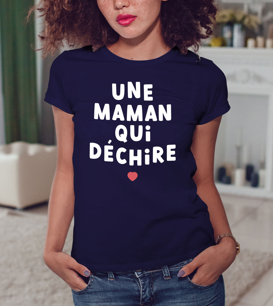 T-shirt imprimé Femme - Une maman qui déchire