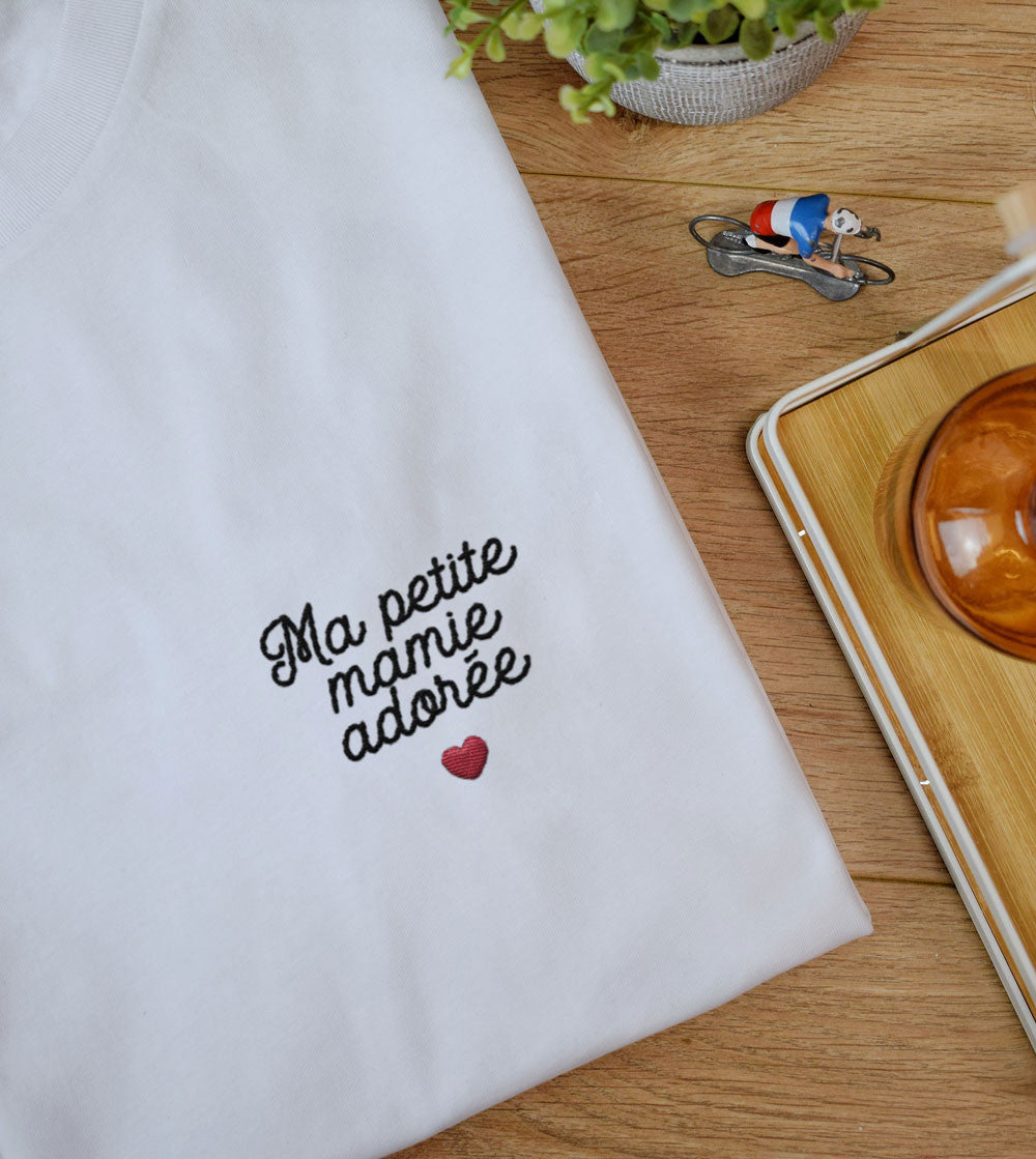 T-shirt Brodé - Ma petite Mamie Adorée