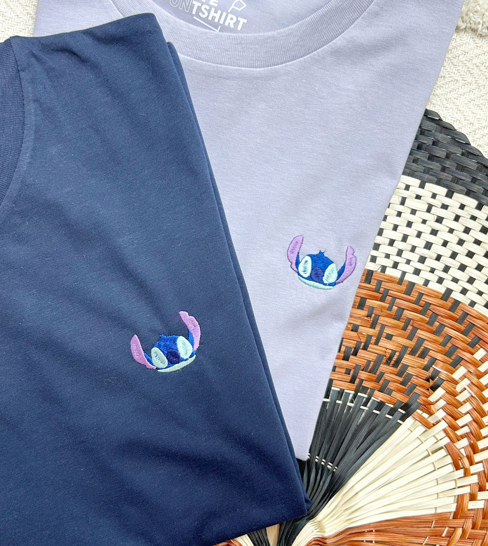 T-shirt brodé - Stitch