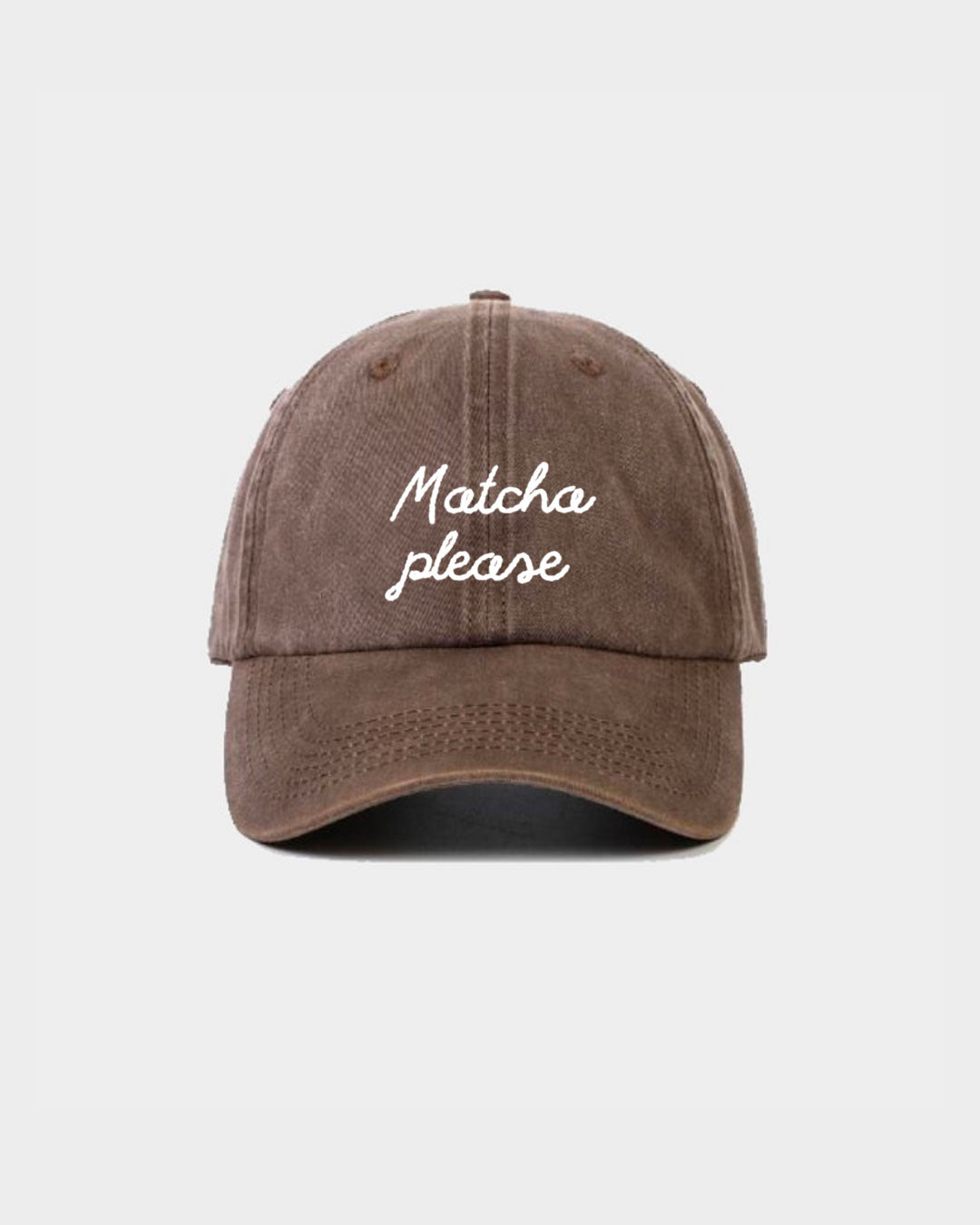 Casquette Brodée - Matcha Please